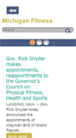 Mobile Screenshot of michiganfitness.org