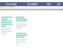 Tablet Screenshot of michiganfitness.org